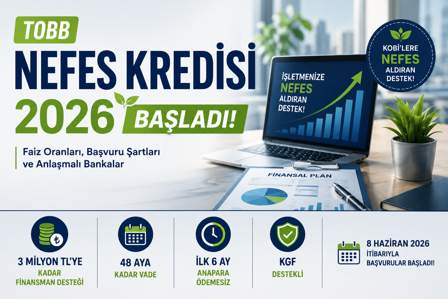 TOBB Nefes Kredisi 2026 Başladı: Faiz Oranları, Başvuru Şartları ve Anlaşmalı Bankalar